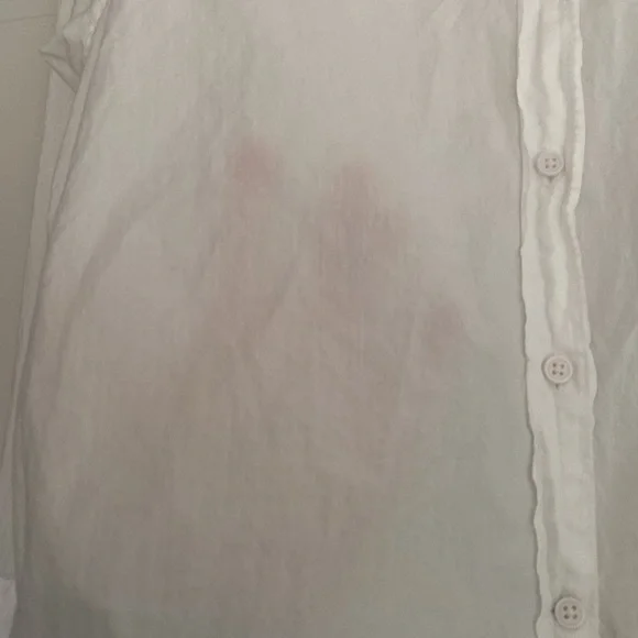 J-crew relaxed sheer white button down - Picture 3 of 4